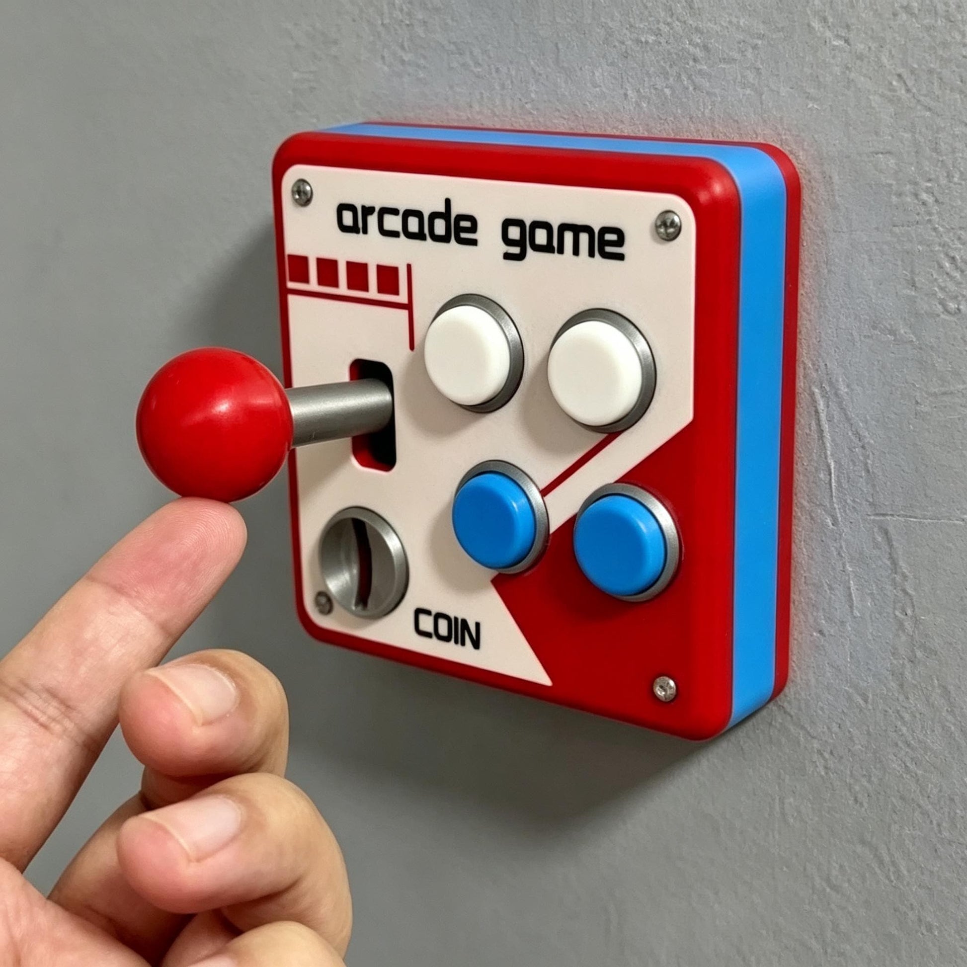 Retro Arcade Light Switch Cover, 3D Printed Gamer Decor Wall Plate Single switch panel